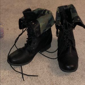 New never worn Charlotte Russe combat boots